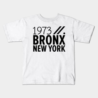 Bronx NY Birth Year Collection - Represent Your Roots 1973 in Style Kids T-Shirt